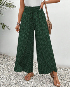 Kahlani - Damenhose mit geometrischem Druck in Grün