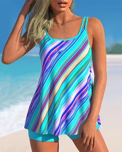 Liana® | Stretch-Tankini in Blau