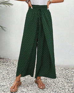 Tineke™ | Bequeme Hose mit weitem Bein in Grün