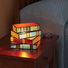 BookStack - Nachtlicht - Buchlicht - Mosaik in Mehrfarbig