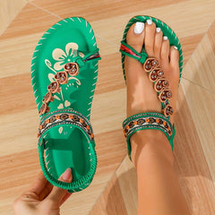 Victoria | Bequeme orthopädische Damensandalen in Grün