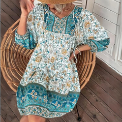 Matilda | Bohemian Kleid in Hellblau