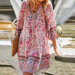 Matilda | Bohemian Kleid in Rosa