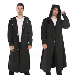 Luca - Erleben Sie Komfort im Regen mit dieser Unisex-Regenjacke in Schwarz