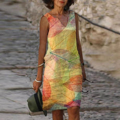 Hunter - Stilvolles Kleid mit leuchtenden Farben in Gelb