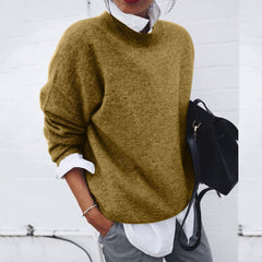 Lisbeth - Weicher und warmer Pullover in Khaki