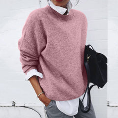 Lisbeth - Weicher und warmer Pullover in Rosa