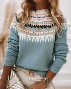 GEMÜTLICHER STRICKPULLOVER | WEICHER, WARMER STIL in Blau