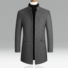 Eleganter Mantel für Herren - Banjo in Grau