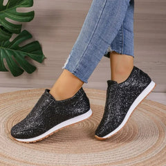 Dinah - Glitzernde Pailletten-Sneaker für Damen in Schwarz