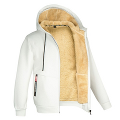 Kristoffer - Weiche und warme Herrenjacke in Weiß