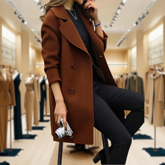 Mila | Ikonischer Trenchcoat in Braun