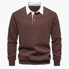 Hans | Freizeit-Poloshirt in Braun