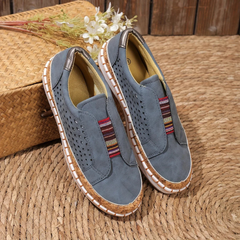 Damen Freizeit Slip-On Schuhe | Atmungsaktiver Komfort in Blau