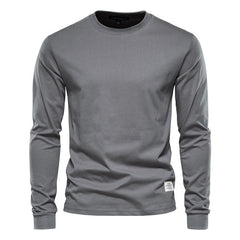Wynne - Bequemes Langarmshirt in Dunkelgrau