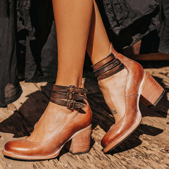 Nariko | Elegante Stiefel in Dunkelbraun