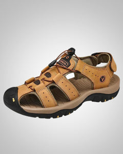 Paul | Herren Orthopädische Lauf Sandalen in Hellebraun
