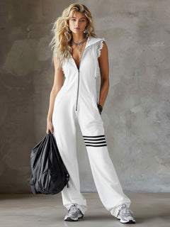Emma | Retro Jumpsuit Damen Elegant Look in Weiß