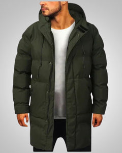 Robert | Herren Lange Steppjacke Winter Parka in Grün