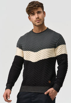 Chester - Vielseitiger Herren Strickpullover in Grün