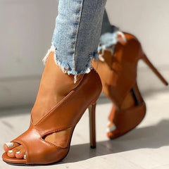 Malia® | Sexy Heels Sandalen Mode in Braun