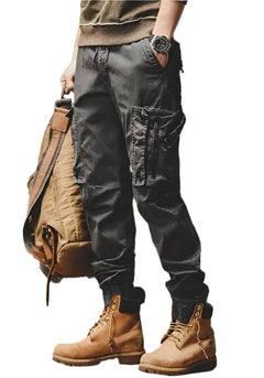 Emil UrbanEase Cargo-Hosen – Entspannte Passform Utility-Hosen mit Mehreren Taschen in Grau