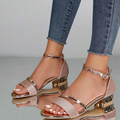 Clotaria | Orthopädische Sandalen für schmerzfreies Gehen in Champagner
