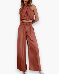 Damen Eleganter Jumpsuit | Festlich Sommer Jumpsuit in Orange