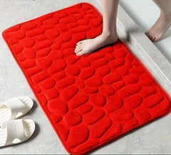 AquaGuard Absorbierende Badezimmermatte in Rot