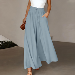 Damen Bequeme Elegante Freizeithose | Ideal Für Alltag und Freizeit in Blau
