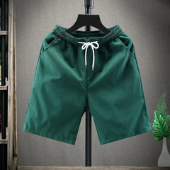 Conor - Lässige Strandshorts mit Kordelzug für Herren in Dunkelgrün