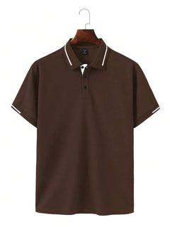 DARIO | ELEGANTES POLO FÜR DIE SOMMERTAGE IM BÜRO in Braun
