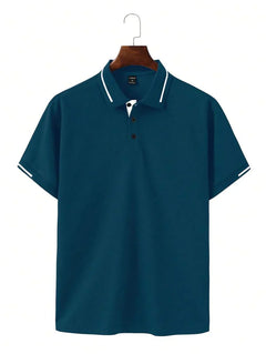 DARIO | ELEGANTES POLO FÜR DIE SOMMERTAGE IM BÜRO in Blau