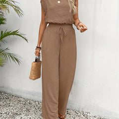 Noémie  | Elegantes Ensemble in Sand