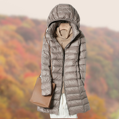 Regenjacke Damen Leicht Mit Kapuze | Übergangsjacke Elegant in Khaki