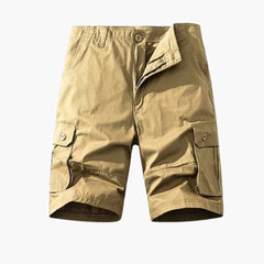 Herren Baumwoll Cargo Shorts mit Taschen für den Sommer in Khaki
