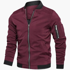 Stefan | Premium Bomberjacke in Rot