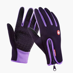 Winddichte Thermo handschuhe für Unisex in Lila