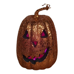 SpookSquash Halloween Kürbis-Deko – Festliche Herbstdekoration für Innen & Außen in Braun