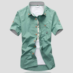 Ben | Mason Signature Button-Up Hemd für stilbewusste Herren in Grün