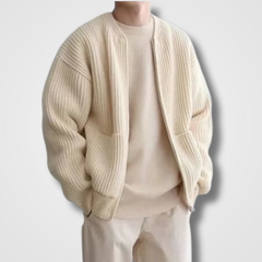 Dennis - Velvet Vest für Herren in Beige