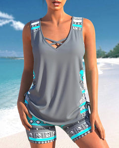 Balbina® | Trendy Tankini in Grau