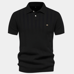 Hael | Slim-Casual Herren-Poloshirt in Schwarz