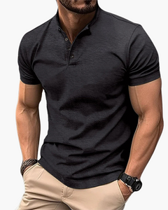 Herren Elegantes Polo Shirt | Zeitloses Poloshirt in Schwarz