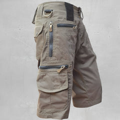 Karl - Outdoor-Shorts für Herren mit vielen Taschen in Hellbraun