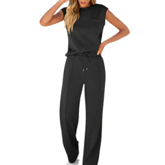 Soraya | Lässiges Sommer Set weich und modern in Schwarz