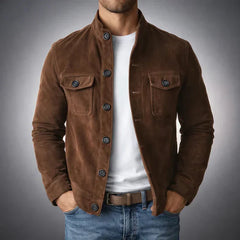 Wildlederjacke „Oltrarno“ in Marrone scuro
