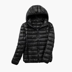 Emilia | Ultraleichte Wattierte Jacke in Schwarz