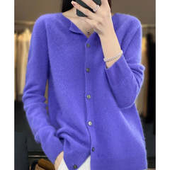 Olivia - Cardigan aus weicher Kaschmirwolle in Dunkelblau