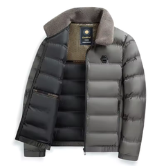 Max | Komfortable Steppjacke für Herren Outdoor in Nickel
